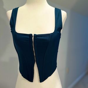Deep Teal Corset Top